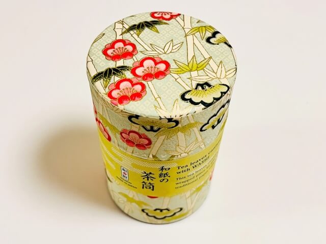 友禅和紙の茶筒！おしゃれな京都デザイン！