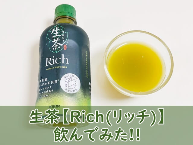 生茶【Rich(リッチ)】飲んでみた！